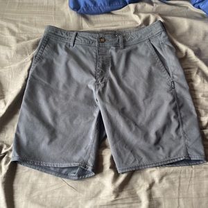 Men’s O’Neill Navy Blue Grey Board Shorts; Size 32